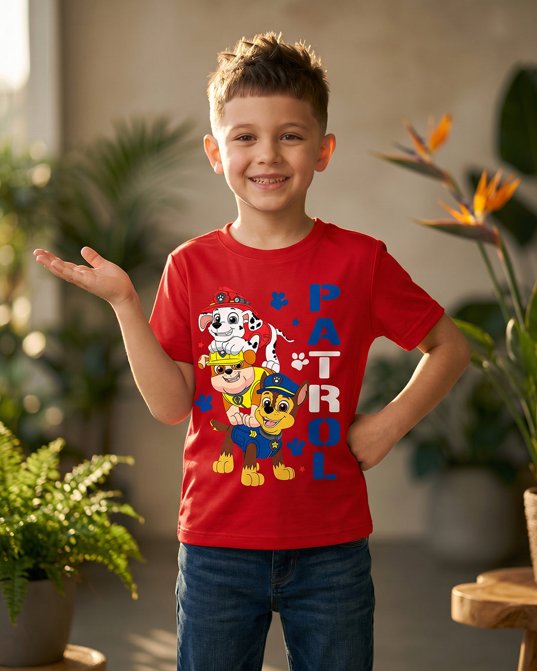 PAW Patrol "Chase & Marshall" Graphic T-Shirt - 100% Cotton