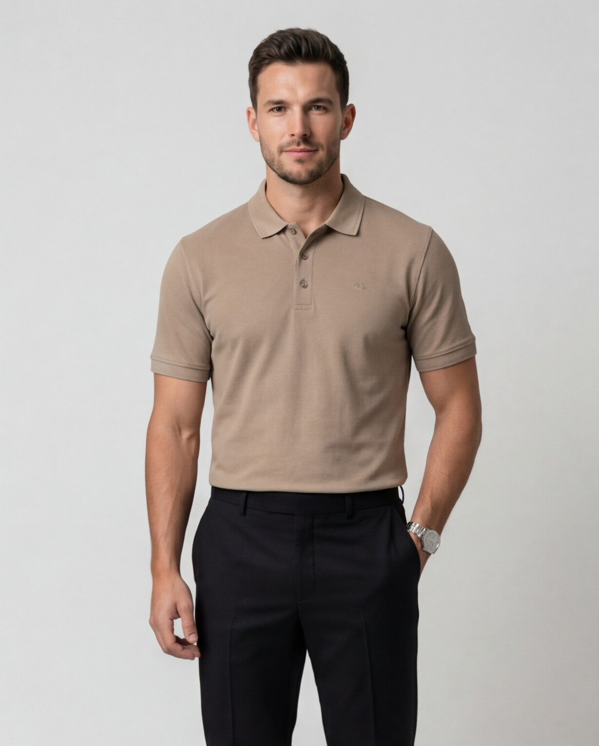 Beige Polo Shirt | Desert Sand