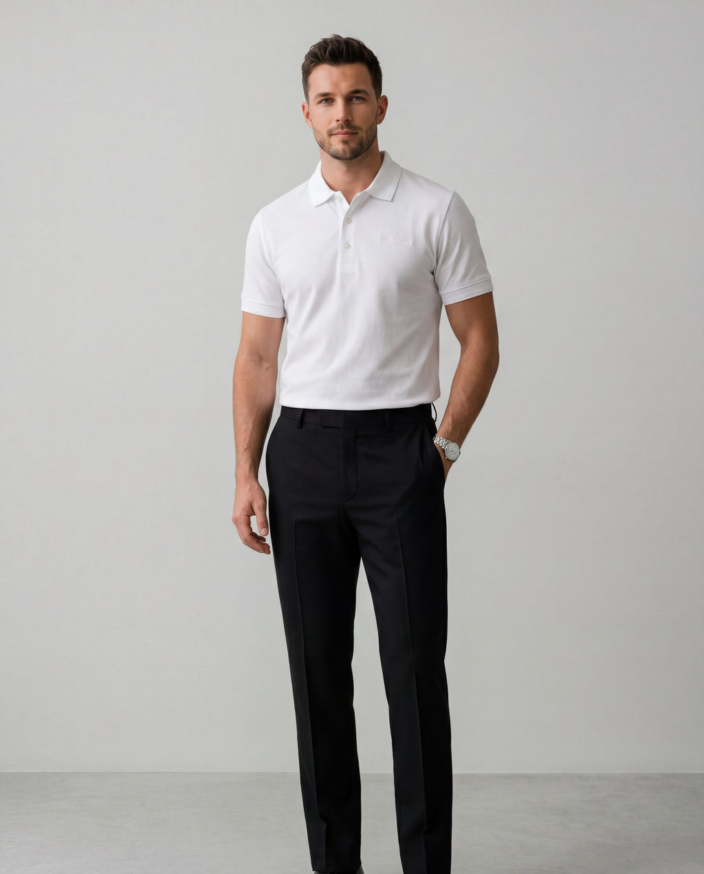 White Polo Shirt | Bone White