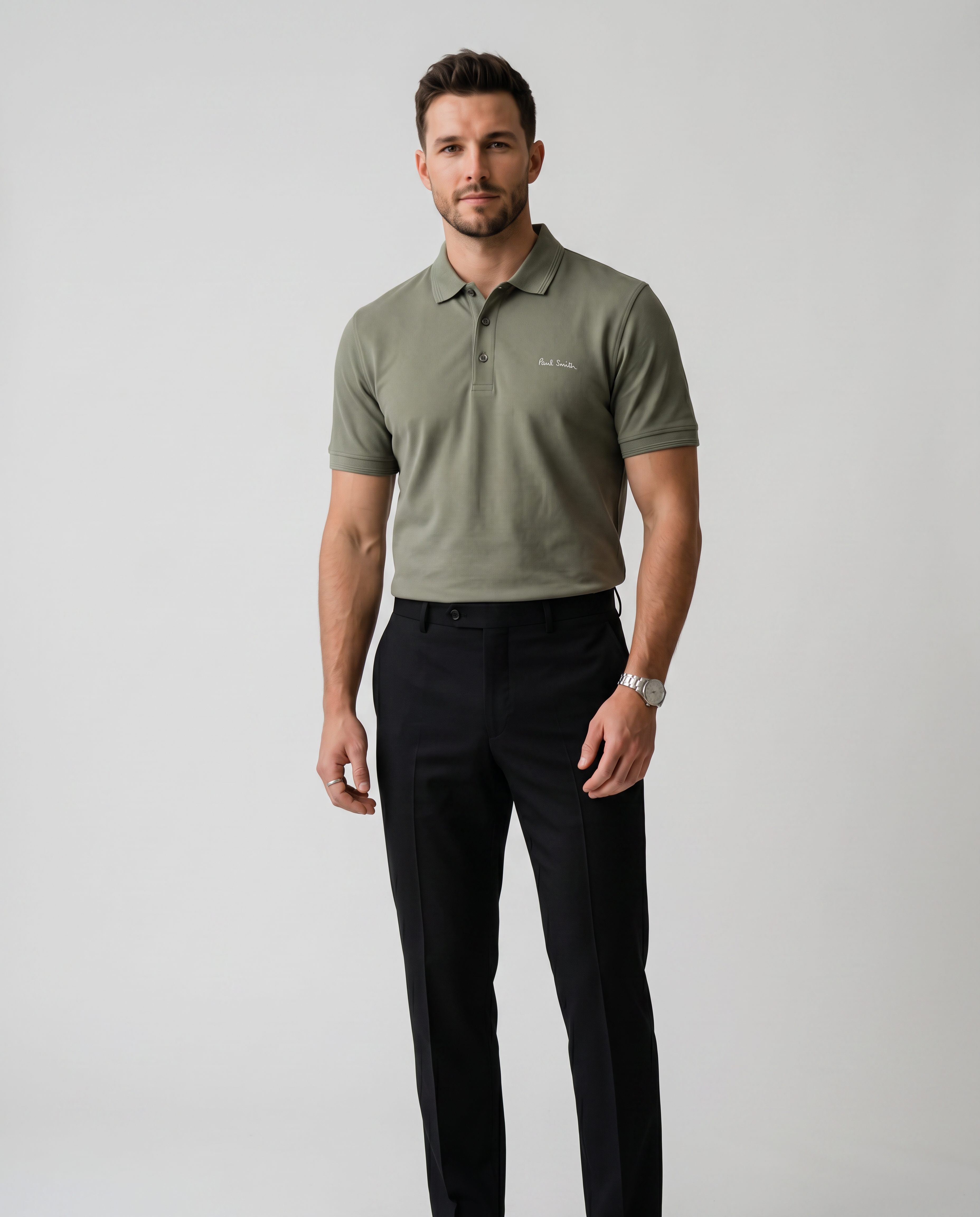 Sage Polo Shirt | Muted Olive