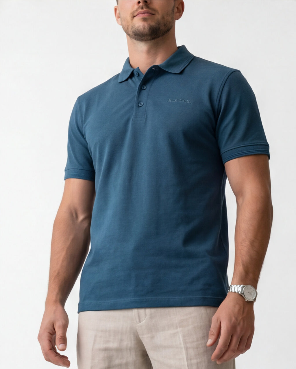 Teal Polo Shirt | Deep Ocean