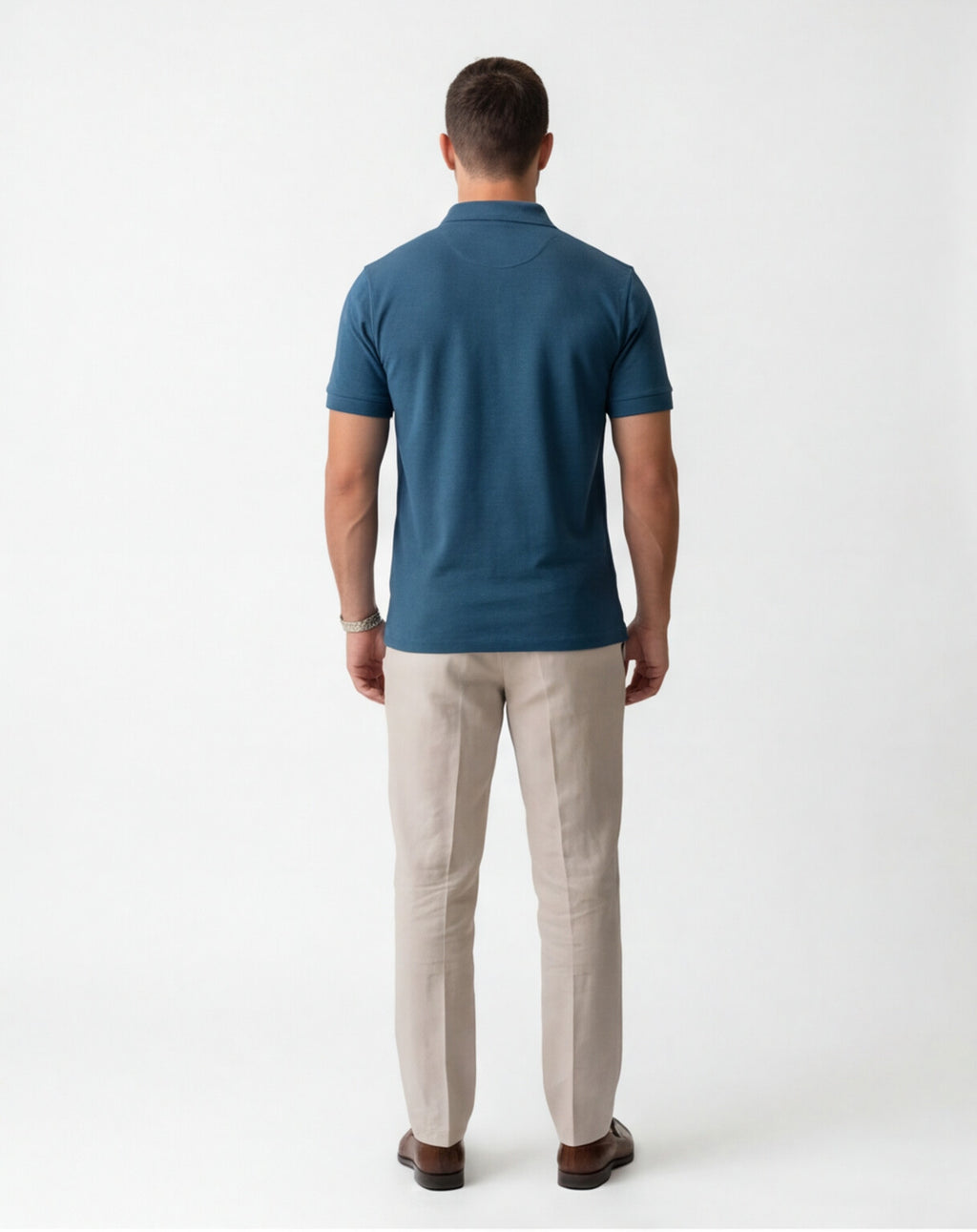 Teal Polo Shirt | Deep Ocean