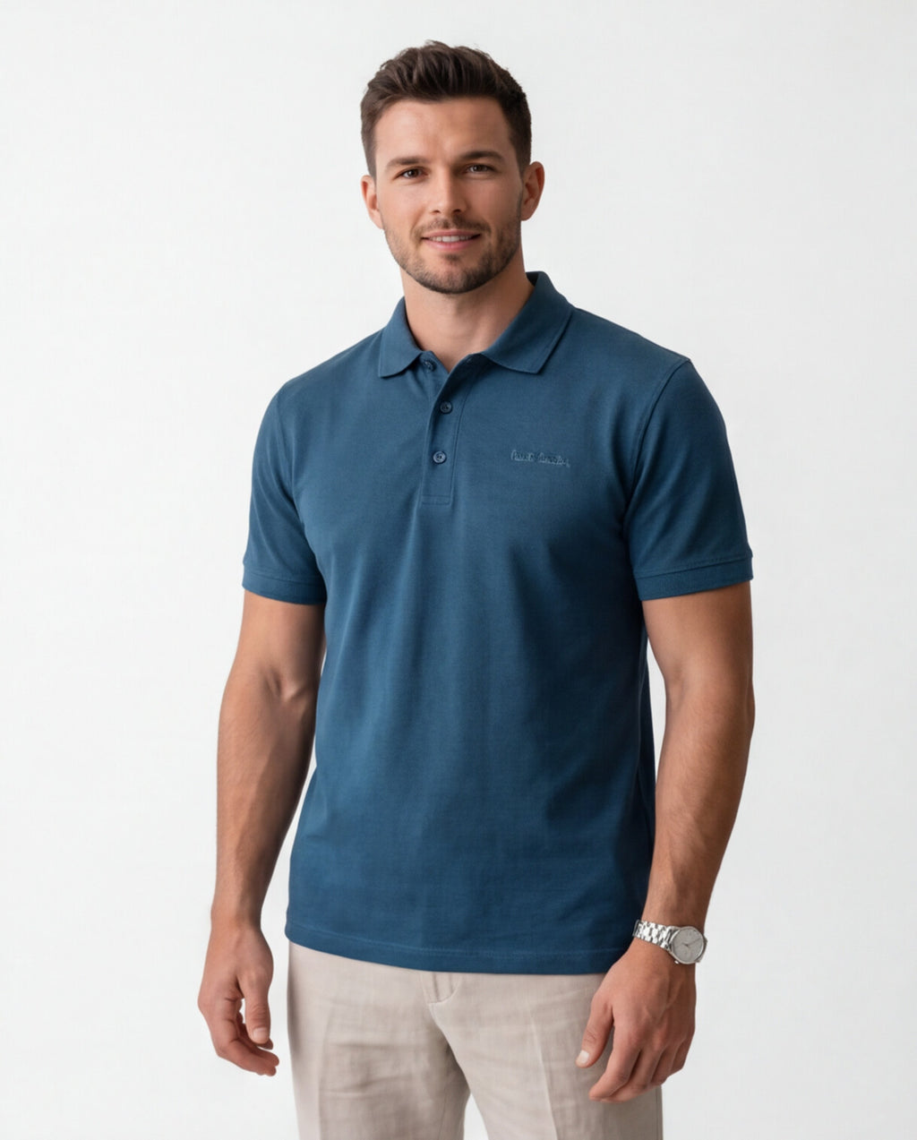 Teal Polo Shirt | Deep Ocean