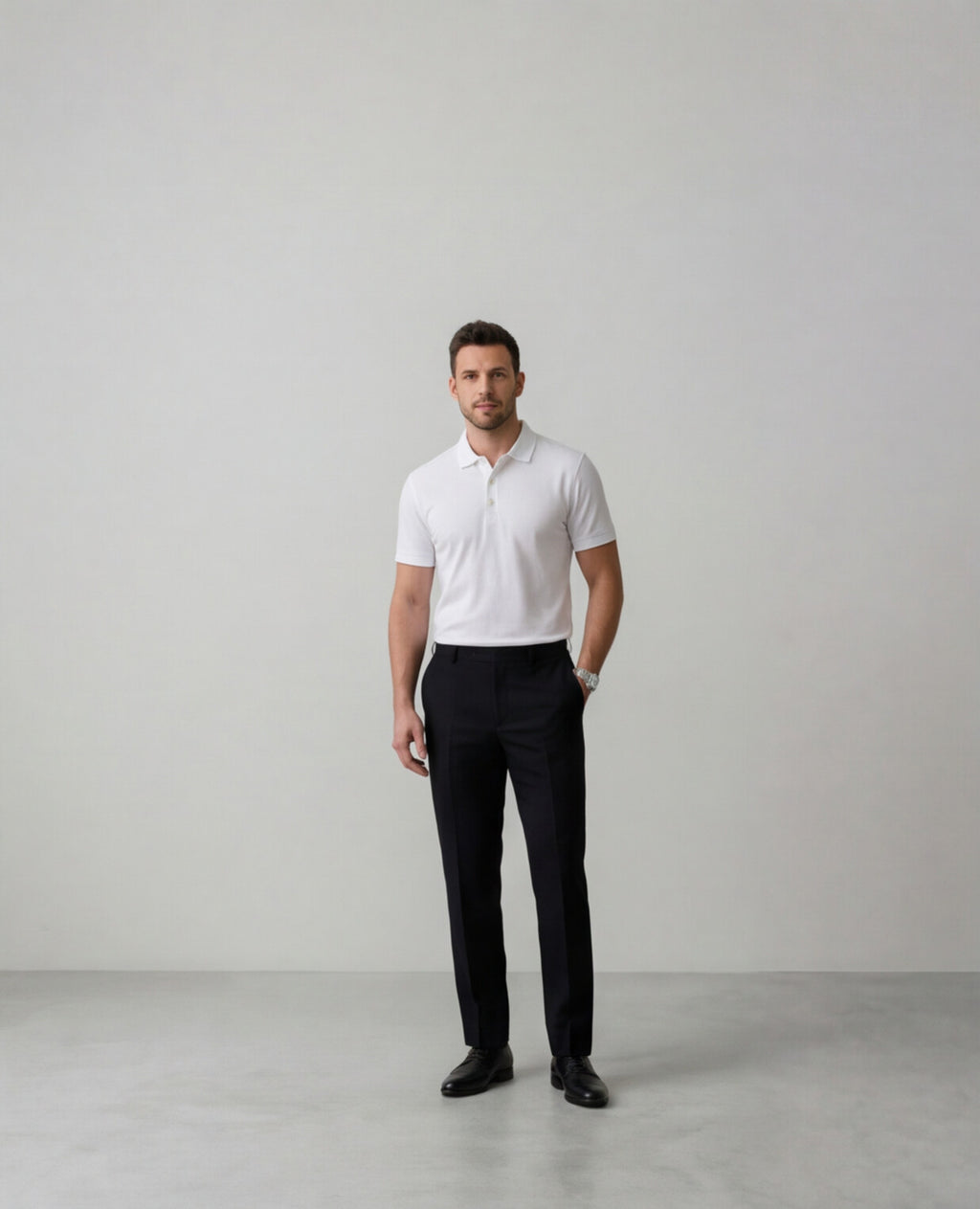 White Polo Shirt | Bone White