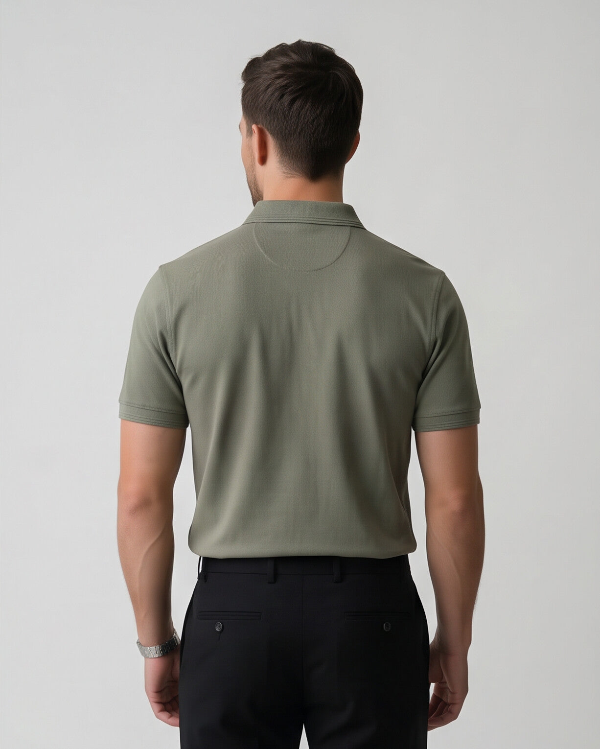 Sage Polo Shirt | Muted Olive
