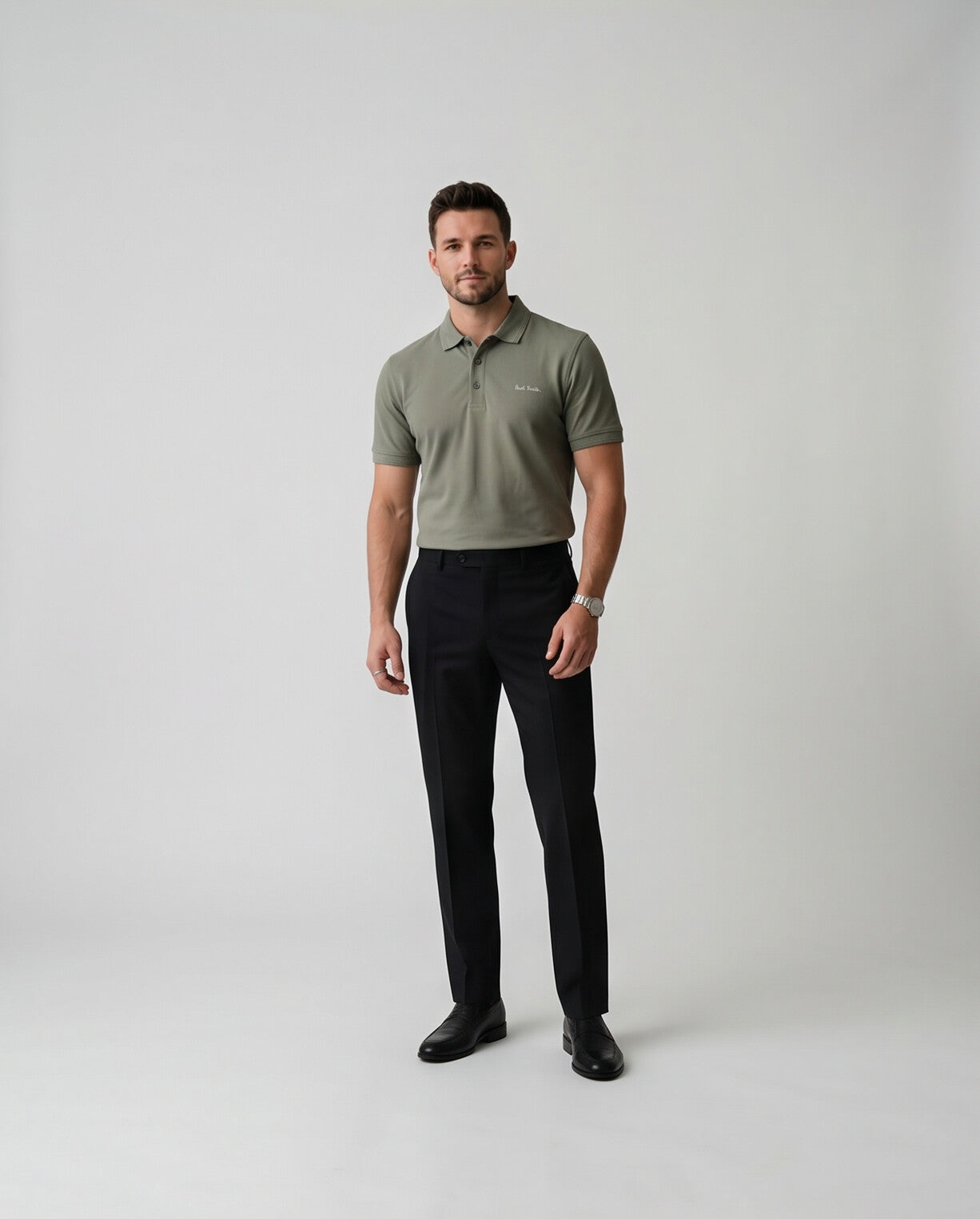 Sage Polo Shirt | Muted Olive
