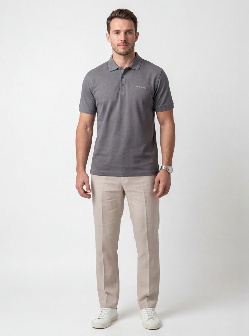Grey Polo Shirt | Slate Grey
