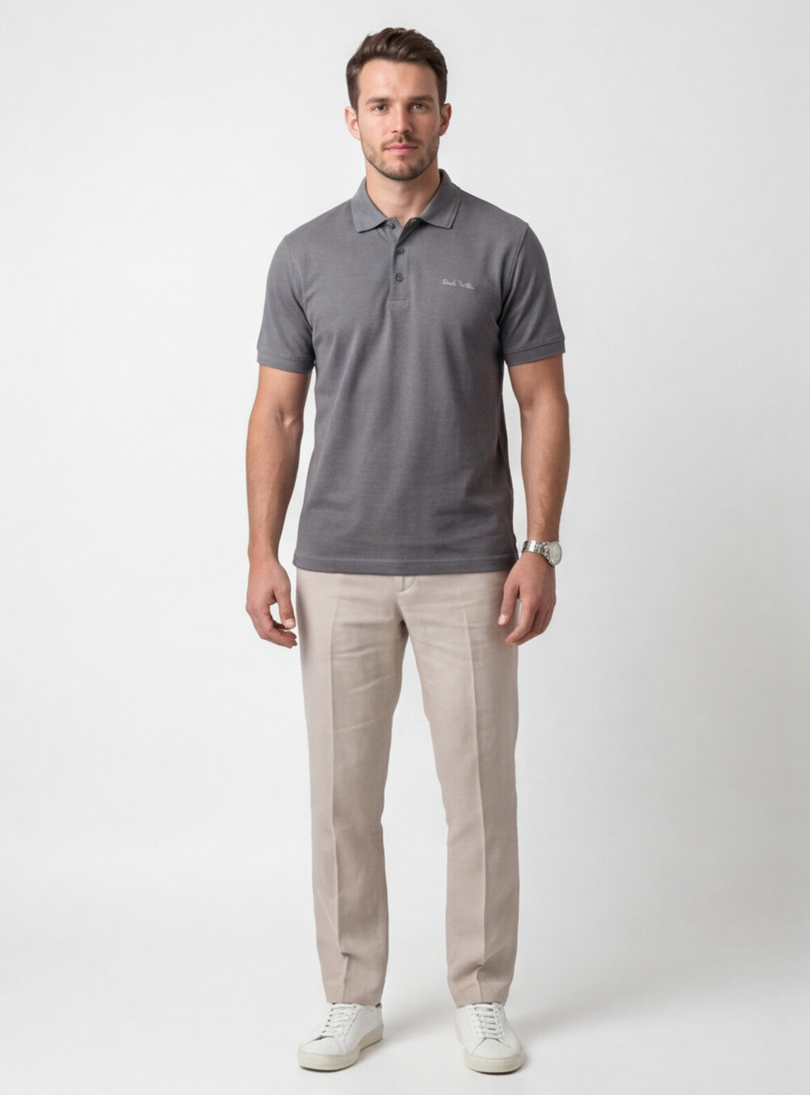 Grey Polo Shirt | Slate Grey
