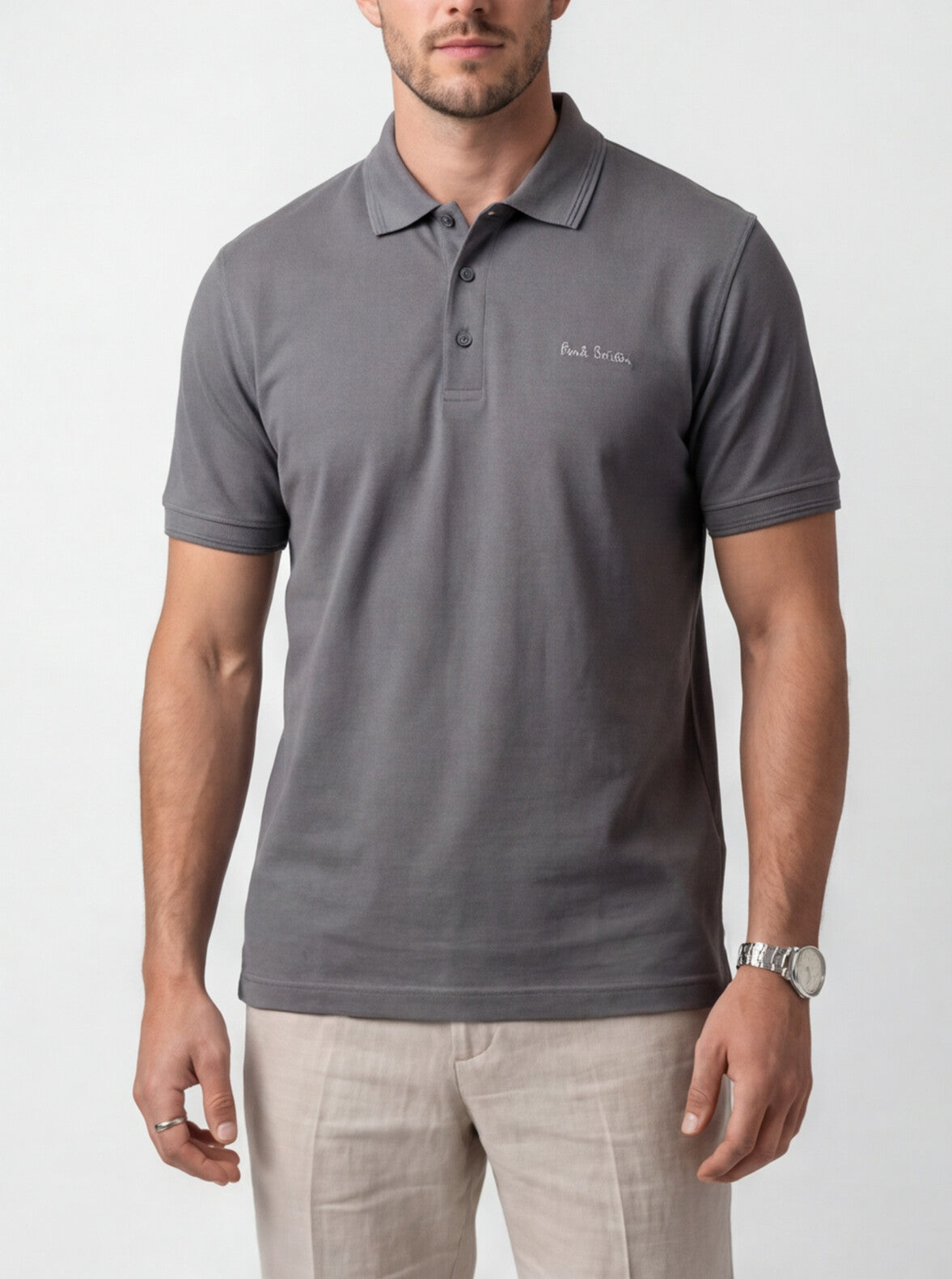 Grey Polo Shirt | Slate Grey