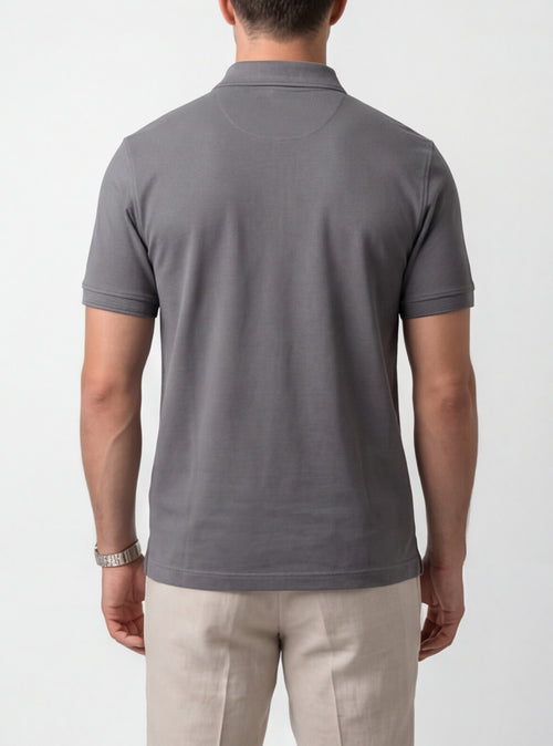 Grey Polo Shirt | Slate Grey