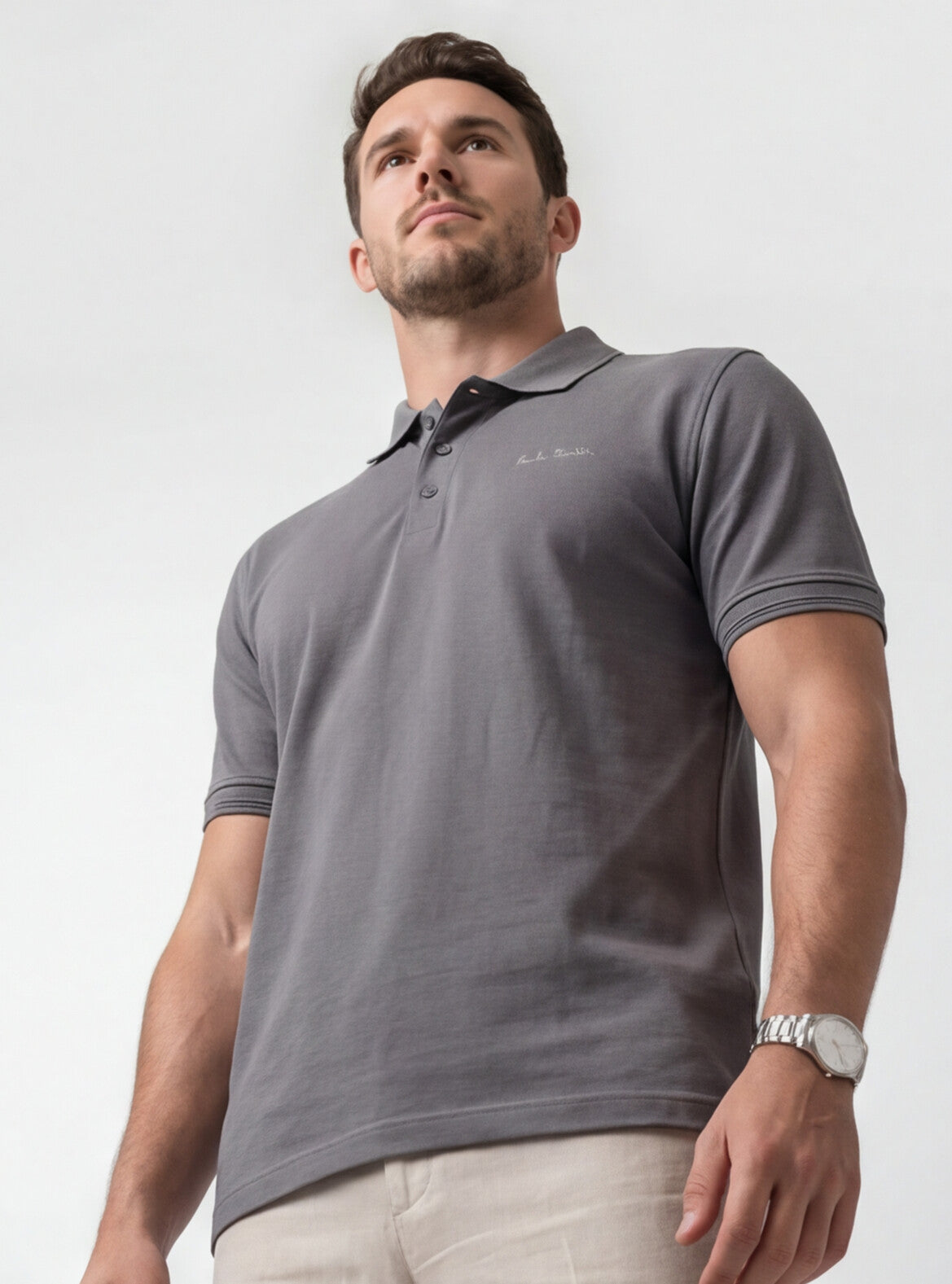 Grey Polo Shirt | Slate Grey