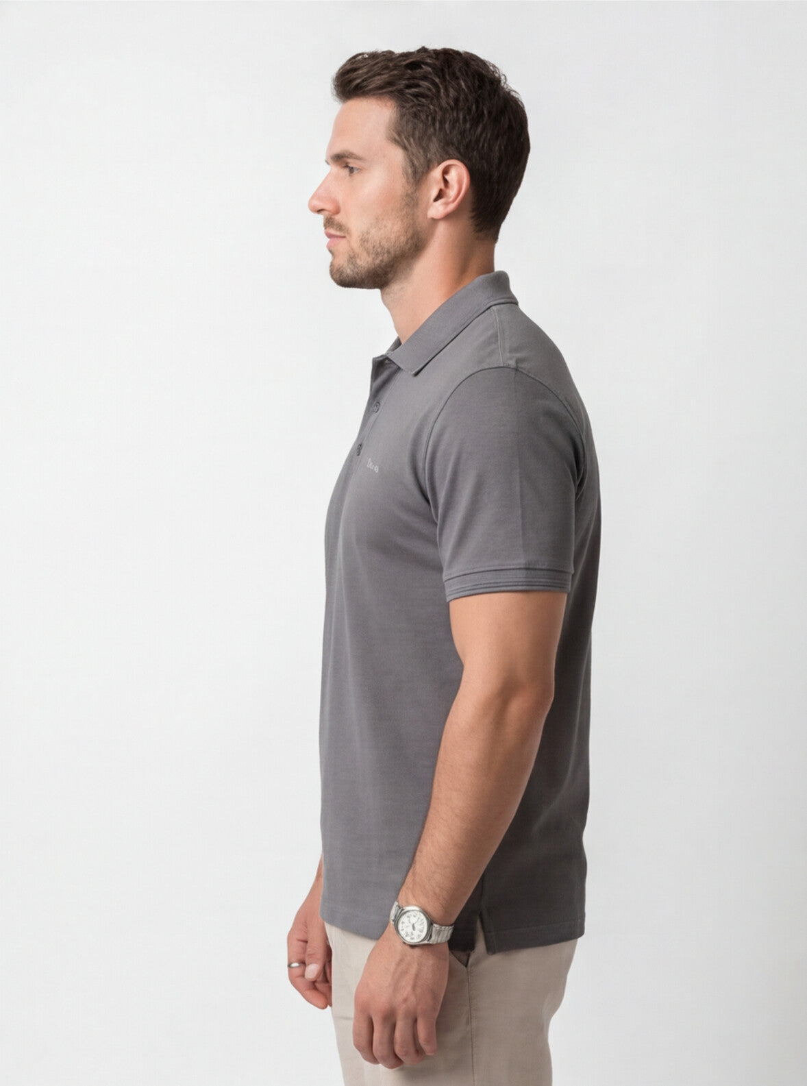 Grey Polo Shirt | Slate Grey